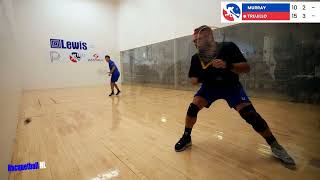 Racquetball Highlights Murrays Roadmap Vs Trujillo Q4 Lweis Drug Proam 2024 [upl. by Aniakudo]