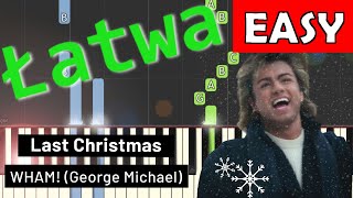 🎹 Last Christmas Kolęda dwóch serc  Piano Tutorial łatwa wersja EASY 🎹 🎵 NUTY W OPISIE 🎼 [upl. by Sebastian]