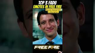 TOP 3 FADU EMOTES freefire ffamazingfacts trending shorts [upl. by Anerahs]