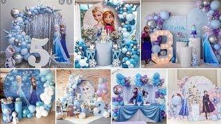 Frozen Theme Birthday Decoration ideas  Birthday Decoration for Little Girls  Latest Trendz [upl. by Nerissa]