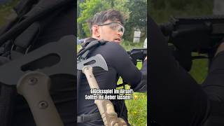 Stein Schere Papier im Airsoft  😳😂 airsoft airsoftvideo airsoftshorts airsoftgermany [upl. by Assillam413]