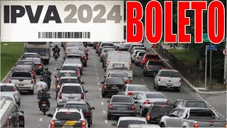 IPVA 2024 COMO CONSULTAR GERAR BOLETO PAGAR IPVA PARCELADO OU AVISTA TUDO SOBRE IPVA 2024 [upl. by Brose306]