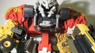 Transformers ROTF Revenge of The Fallen Supreme Combiner Class Constructicon Devastator Review [upl. by Nerta]