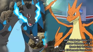 Mega Charizard X vs Mega Charizard Y Anime HD AMV [upl. by Hubbard]