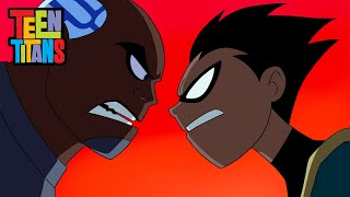 Robin Argues With Cyborg  Teen Titans Divide amp Conquer [upl. by Bush]