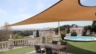 Installation of a Quality Shade Sail by Shade Design Costa Brava Catalunya Spain [upl. by Trudi193]