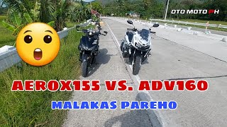 DRAG RACE  ADV 160 VS AEROX 155 [upl. by Ronna428]