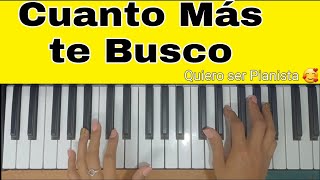 Cuanto más te BuscoLilly GoodmanTutorial Piano [upl. by Aihsekal]