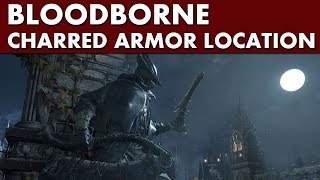 Bloodborne Armor  Charred Hunter Armor location Yharnam Headstone  Old Yharnam [upl. by Nomzzaj440]