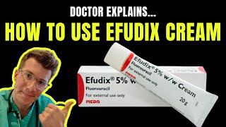 HOW TO USE EFUDIX 5 CREAM 5FU  Efudex  5fluorouracil  PLUS SIDE EFFECTS [upl. by Dewhurst]