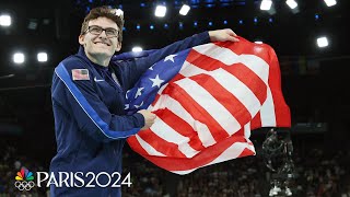 Team USA gymnast Stephen Nedoroscik receives surprise visit from Clark Kent  NBC Sports [upl. by Omidyar]