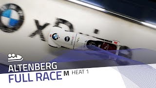 Altenberg  BMW IBSF World Cup 20182019  2Man Bobsleigh Heat 1  IBSF Official [upl. by Eissat]