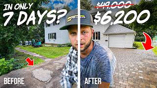 They said I couldn’t do it so I tried – Paver Driveway Build DIY [upl. by Patsis90]