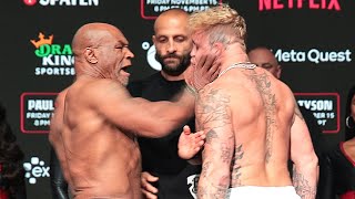 Mike Tyson B SLAPS Jake Paul at weigh in as ALL HELL BREAKS LOOSE [upl. by Garwood]