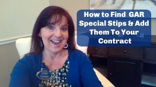 How to Find Special Stipulations amp Add To Contract [upl. by Berey]