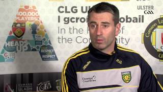 Managers View  Gavin Devlin amp Rory Gallagher  2015 Ulster Football Championship [upl. by Saied]