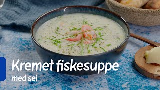 Kremet fiskesuppe med sei  Middag på 15 min  REMA 1000 [upl. by Enelam302]