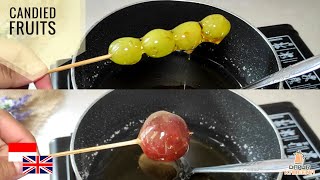 HOW TO MAKE CANDIED FRUIT  CARA MEMBUAT CANDIED GRAPE FRUIT [upl. by Tufts525]