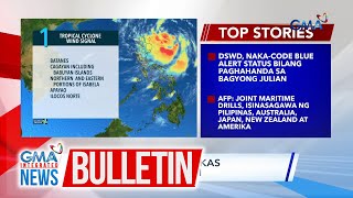 Bagyong Julian lumakas bilang tropical storm  GMA Integrated News Bulletin [upl. by Esmond]