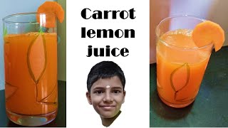 Carrot lemon juiceThe COOKer Arvind [upl. by Yrogreg]