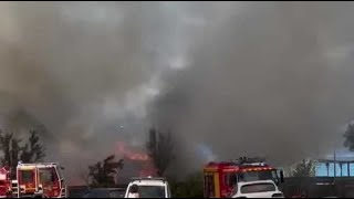 La paillote de Capo di Feno partiellement détruite par un incendie [upl. by Notlit]