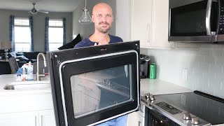 How to Remove Your Oven Door Oven Cleaning Hacks [upl. by Hanas]