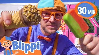 Ice Cream Song  BLIPPI  Educational Songs For Kids [upl. by Lon]