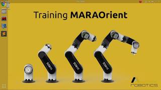 MARA robotic arm  Training MARAOrient using PPO2 through ROS2learn framework and gymgazebo2 [upl. by Ednalrim]