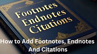 How to add Footnotes Endnotes and Citations In MS Word [upl. by Fadil]