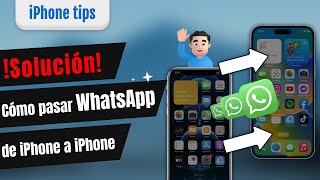 Cómo pasar WhatsApp de iPhone a iPhone consin iCloud 2023✔️ [upl. by Htebi]