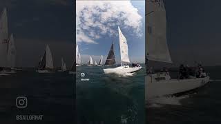 Race 2 start  2023 J80 East Coast Championship [upl. by Aihtebat153]