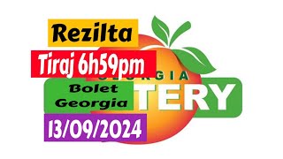 Rezilta tiraj 6h59pm Bolet Georgia 13 Septanm 2024 la [upl. by Nevram310]