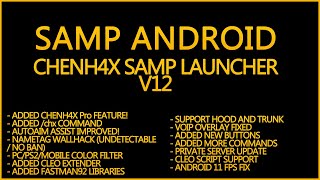 CHENHAX SAMP LAUNCHER V12 CLEO ANDROID 4 [upl. by Thomajan803]