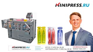 Füll und Verschließmaschine für Kunststoffampullen DG18 Minipressru [upl. by Winchell551]