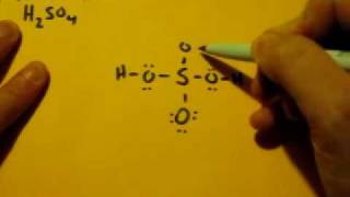 Lewis Dot Structure of H2SO4 Sulfuric Acid [upl. by Macy]