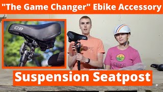 Ultimate Comfort on Your Ebike Suntour NCX Suspension Seatpost Review [upl. by Zevahc]