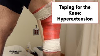 Taping for the Knee Hyperextension [upl. by Noremak208]