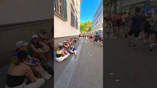 Zurich Switzerland 🇨🇭 Street parade day  Stadelhofen [upl. by Powe]