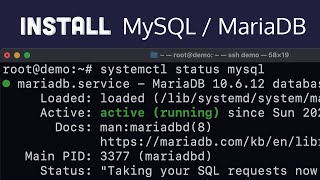 Install and configure MySQL  MariaDB Ubuntu [upl. by Aytida]