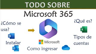 Todo sobre Microsoft 365  ¿QUE ES Y COMO SE USA [upl. by Hodgkinson]