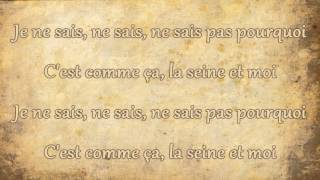 Vanessa Paradis  La Seine Lyrics [upl. by Fonseca564]