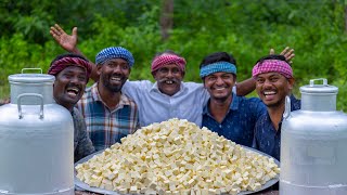 MAKING PANEER  Homemade Paneer making in Village  Traditional Paneer Butter Masala Gravy Recipe [upl. by Eylrac]