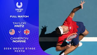 Taylor Fritz v Cameron Norrie Full Match  United Cup 2024 Group C [upl. by Souvaine]