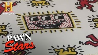 Pawn Stars Original Work by Keith Haring  History [upl. by Idyak]