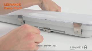 LEDVANCE Damp Proof Luminaires  Installation Video [upl. by Teodoro]