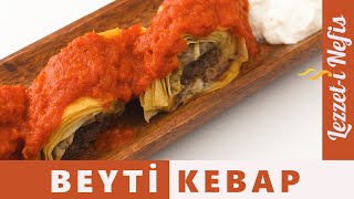 Beyti Kebap Nasıl yapılır Evde Yufkadan Lokanta Usulü Beyti Kebabı Tarifi [upl. by Alemaj]