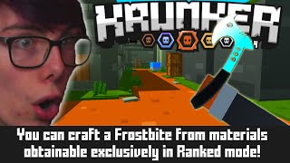 CRAFTING A FROSTBITE IN NEW KRUNKER RANKED REWORK FACEIT [upl. by Nalahs]