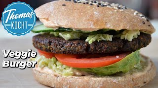 Veggie BURGER  von Brot bis Mayo alles selbstgemacht [upl. by Flessel632]