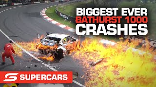 Biggest EVER Bathurst 1000 crashes  Repco Bathurst 1000  Supercars 2022 [upl. by Htebaile213]