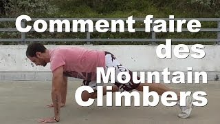 Comment faire des Mountain Climber exercice de gainage  Tutoriel [upl. by Aleekahs]